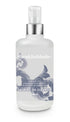 Bottle of Calming Cleansing Oil by theSkinBiotic® clear frosted glass bottle with white writing and navy swirls . Cleanser softens and calms with both microbiome and barrier care, especially for sensitive and reactive skin. By Microbiome skincare brand theSkinBiotic.